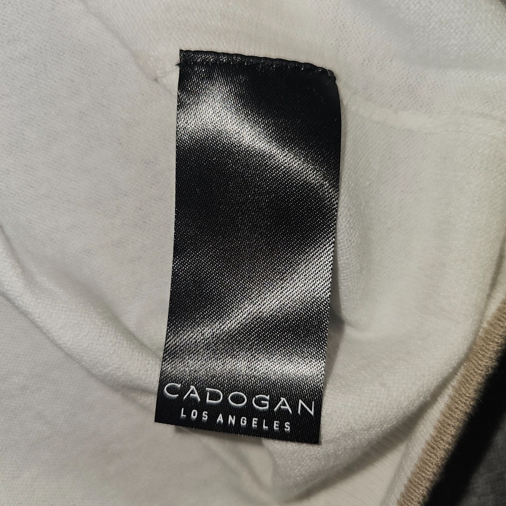 CADOGAN Men's Luxury White Linen Cotton Blend Short Sleeve Knit Brixton Medium - Picture 6 of 14